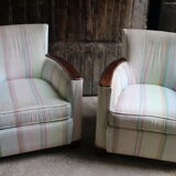Pair of art deco armchairs