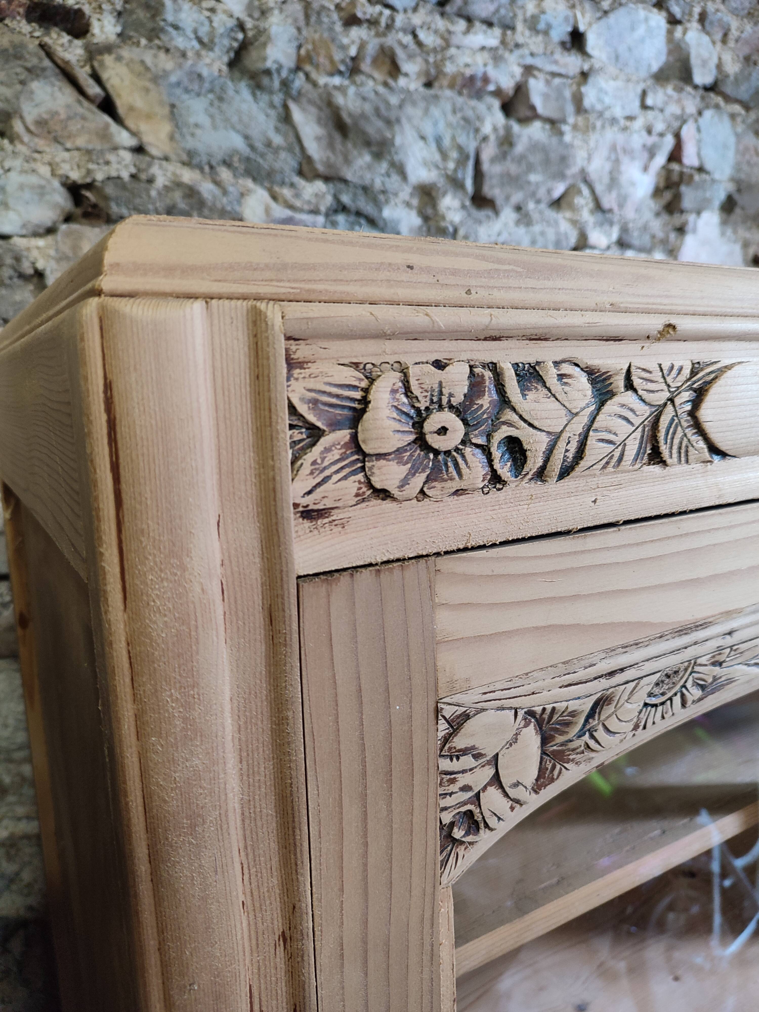 Meuble vitrine vaisselier art déco bois