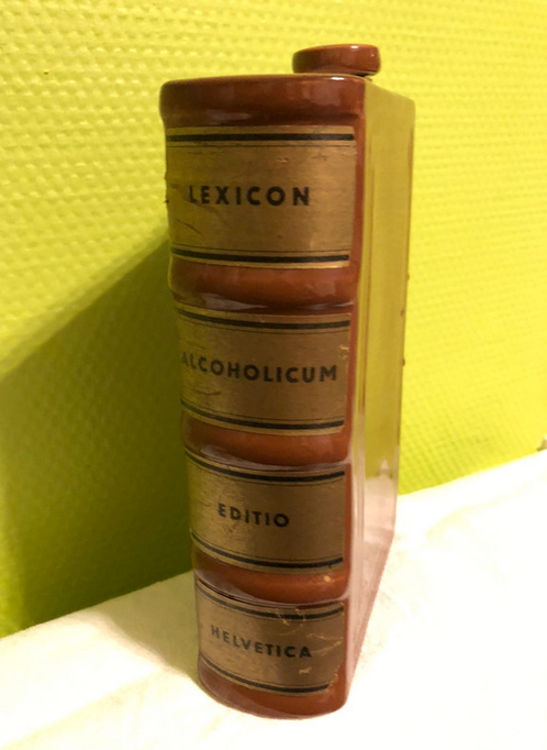 Vintage decanter Lexicon Alcoholicum Editio Helvetica