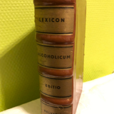 Vintage decanter Lexicon Alcoholicum Editio Helvetica
