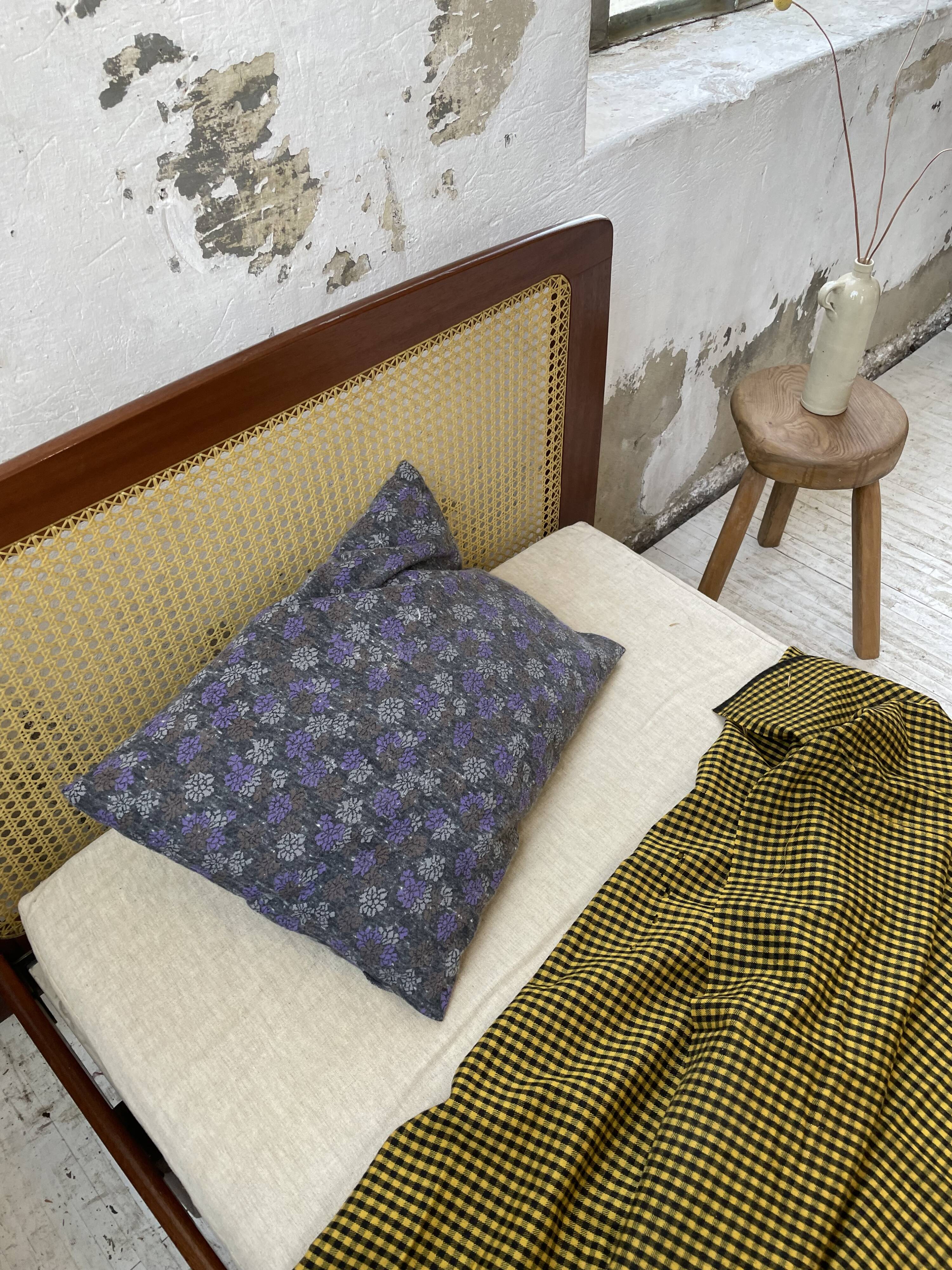 Lit Roset SNA teck et cannage 1 place