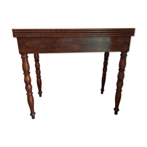 table jeu acajou massif