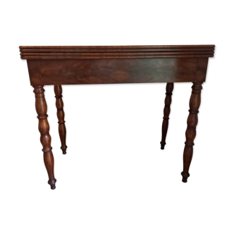 Massive mahogany game table