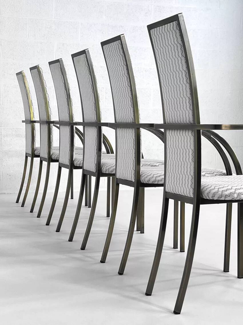 Set of 6 chairs from the 70s-80s by BC Design