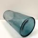 Vase in blown glass bubbled blue gray from the 60s