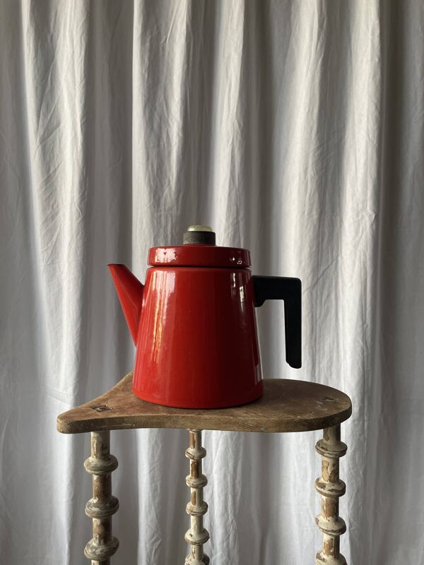 Cafetière en Fonte Émaillée par Antti Nurmesniemi pour Finel, 1950