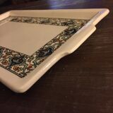 Rectangular dish beige ornate Sarreguemines