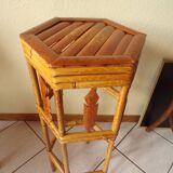 Bamboo side table