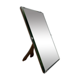 Beveled table mirror on Art Nouveau stand