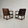 Pair of antique Jacobian monk chairs/tables by F. Parker & Sons Ltd.