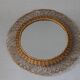 Miroir soleil en rotin vintage - 1970