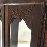 Mirror with its flowered doors 90x111cm