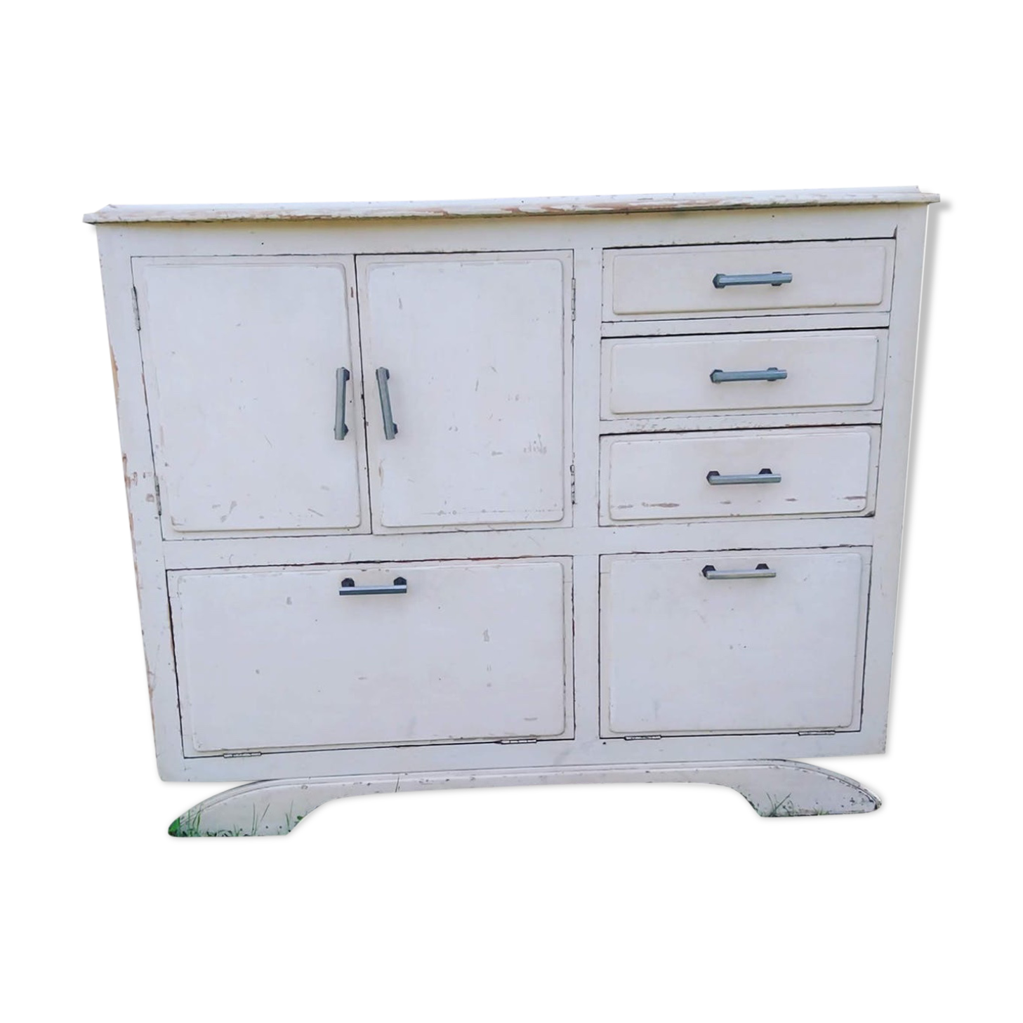 Vintage white skated buffet