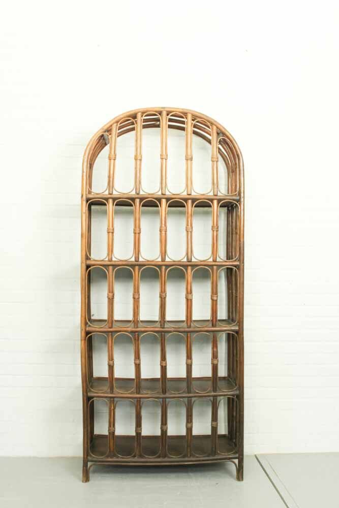 Mid-century french bamboo etagere, 1960s