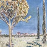 Paysage signé du XXème siècle