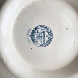 Lot of Plate, Platter, Ramier and Soup Tureen, Iron Earth, "Excelsior" service, E. Bourgeois, late 19th century