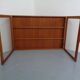 Wall cabinet with glass doors from Dyrlund, Denmark, 1970s.