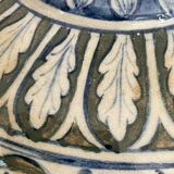 Old Hand-painted ceramic lamp