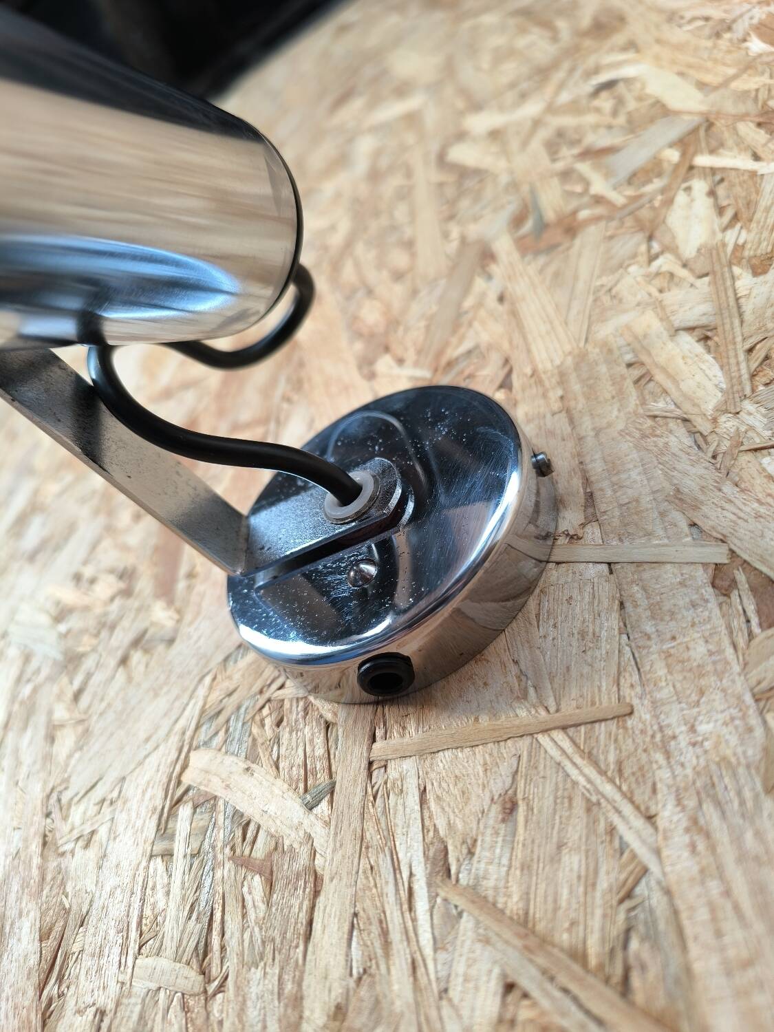 GDR 1970 chrome spotlight wall light