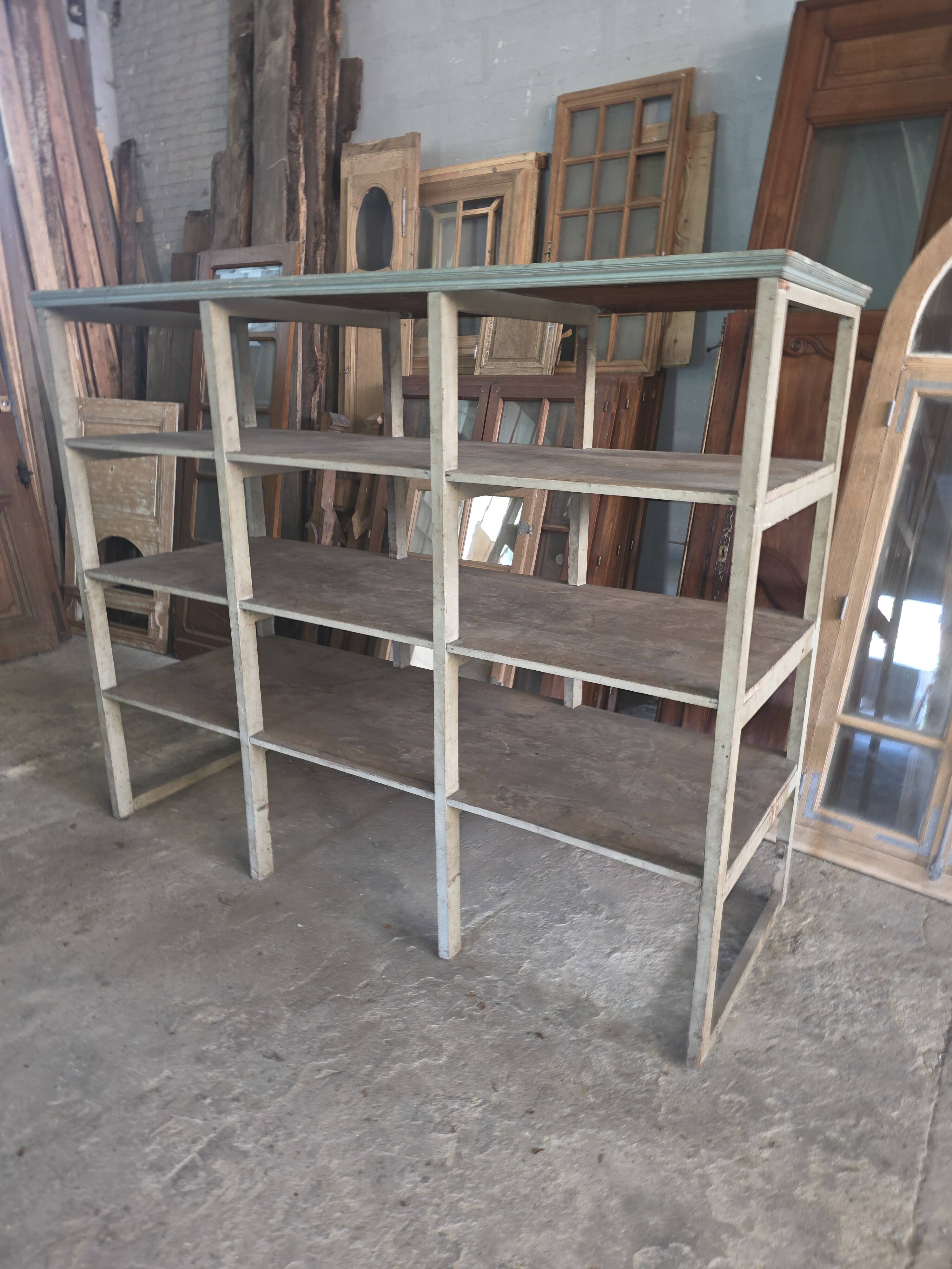 Old shop bookshelf