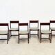 Ensemble de six chaises de salle à manger italiennes