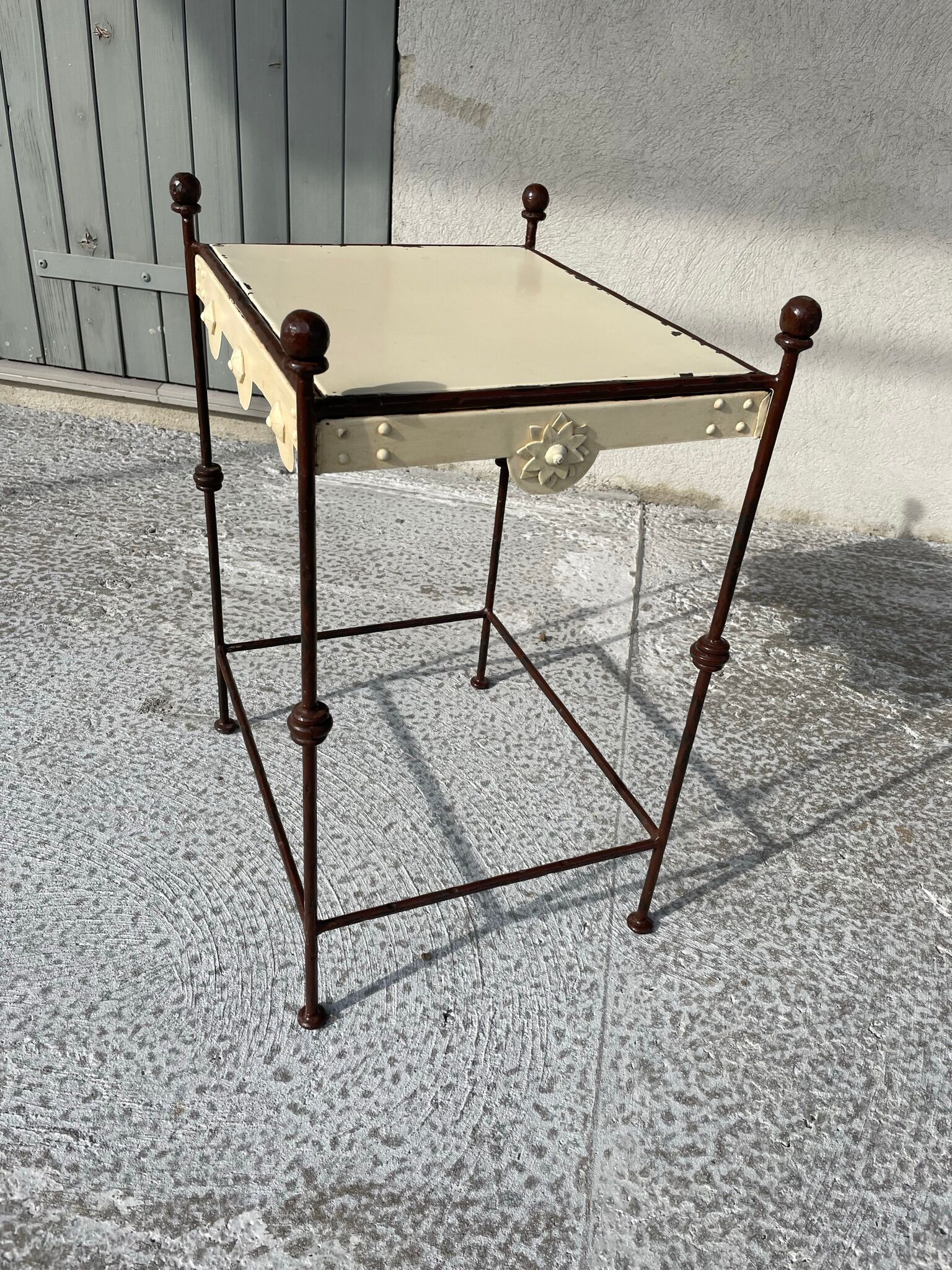 Pair of Provencal style bedside table