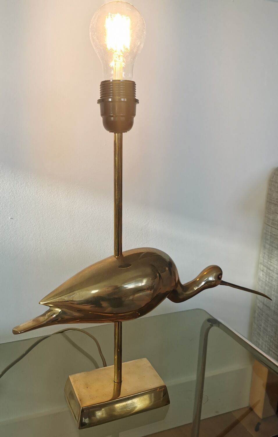 Ibis brass lamp foot