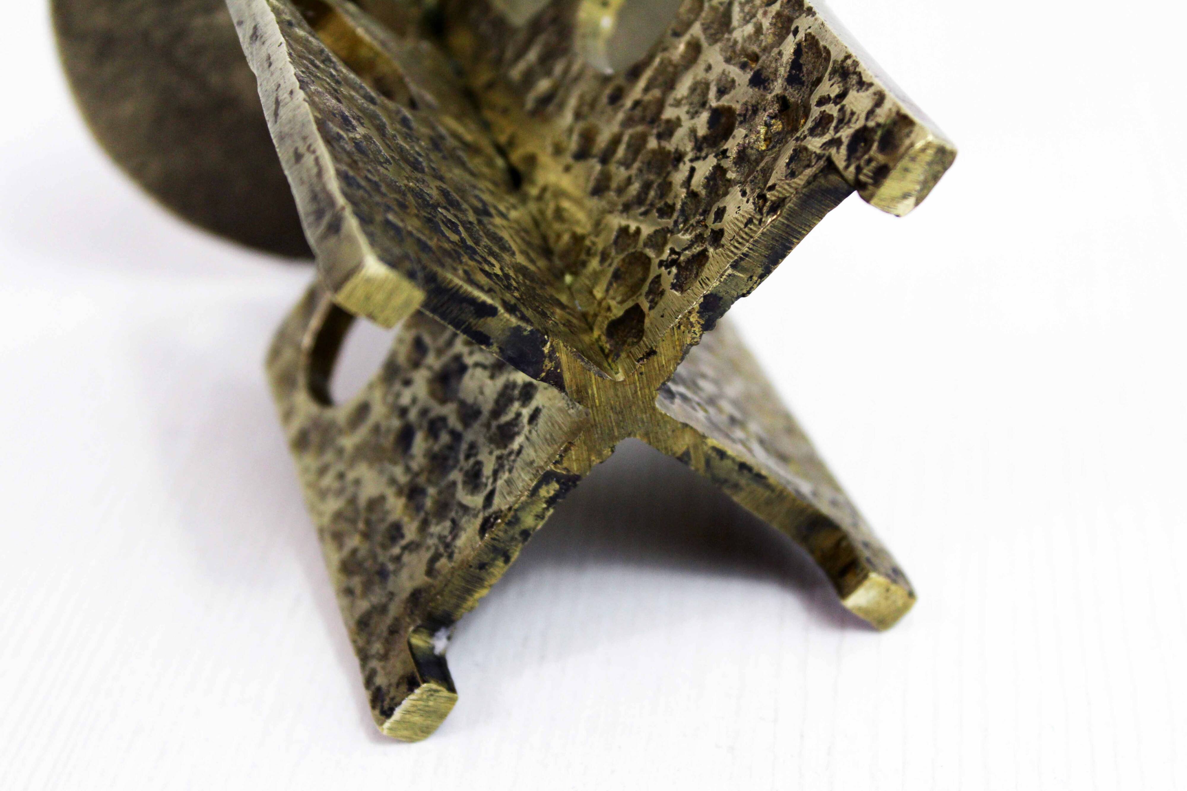 Brutalist candle holder 60s