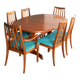 Retro Teak 1960s Mid Century Dining Table & 6 Chairs By G Plan Victor Wilkins