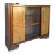 Striking Art Deco birch wood sideboard