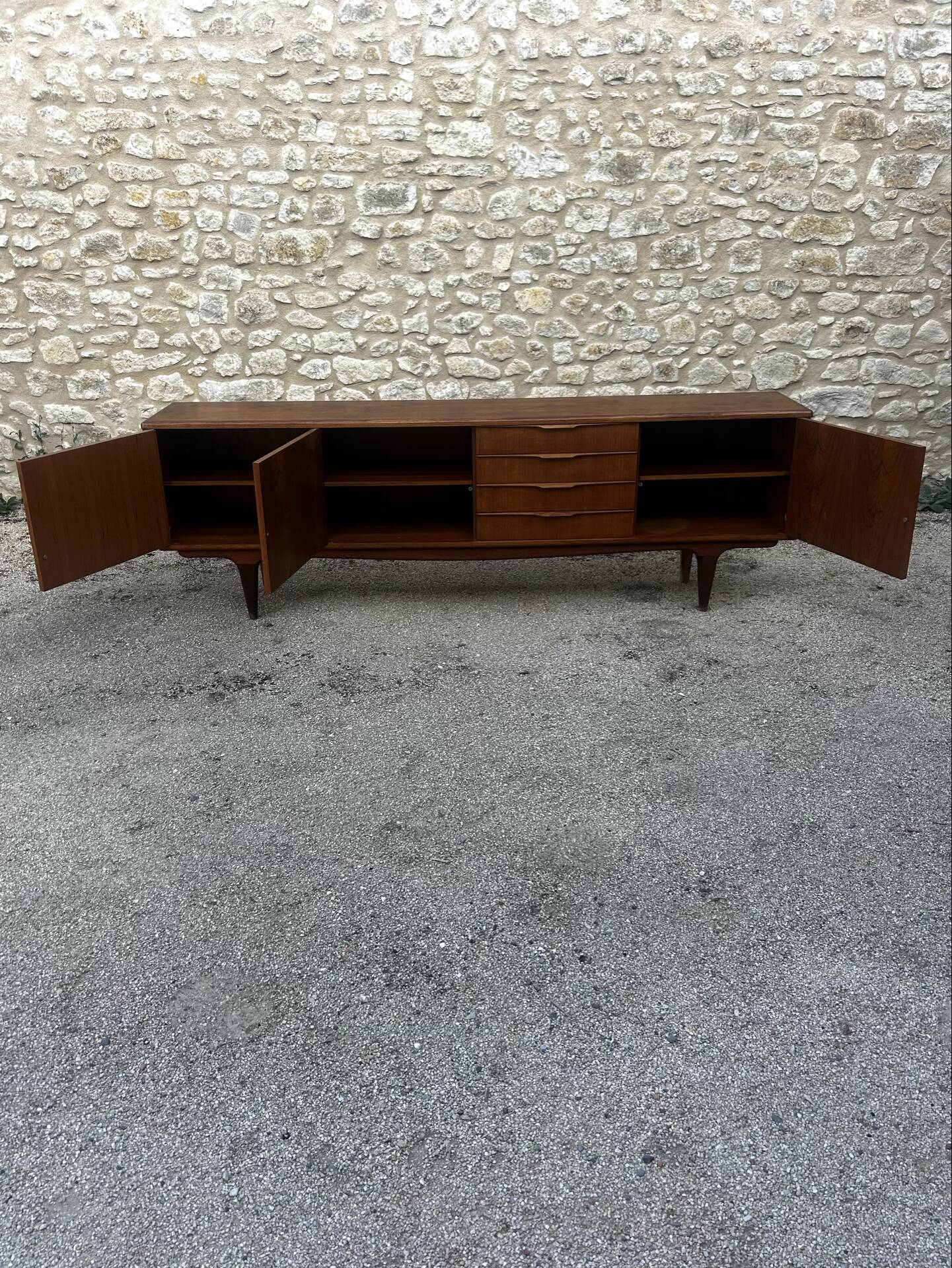 Vintage Scandinavian sideboard - 250 cm