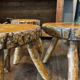 Brutalist tripod stool