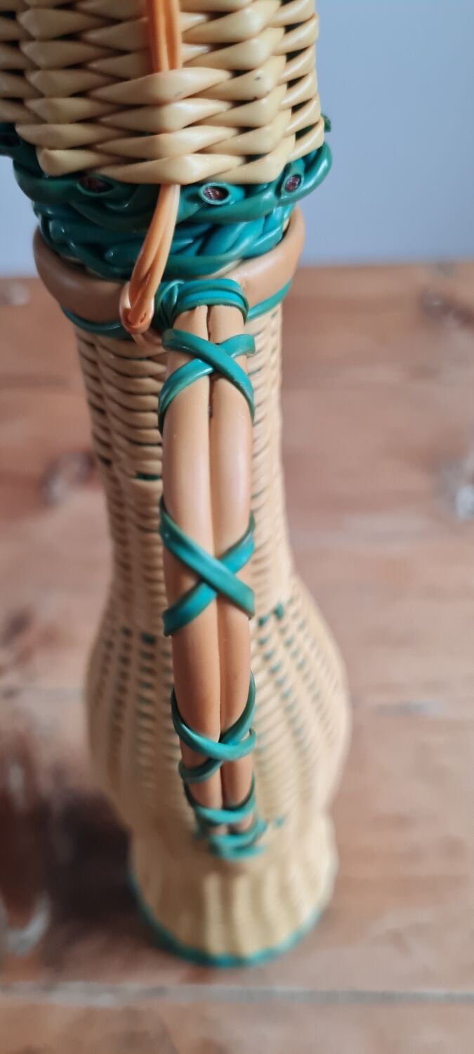 Carafe scoubidou vintage