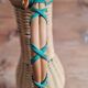Carafe scoubidou vintage