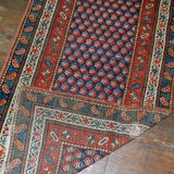 Old Caucasian carpet Gendje handmade 88cm x 177cm 1880s