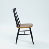 Tapiovaara Fanette style spindle teak chairs, set of 6
