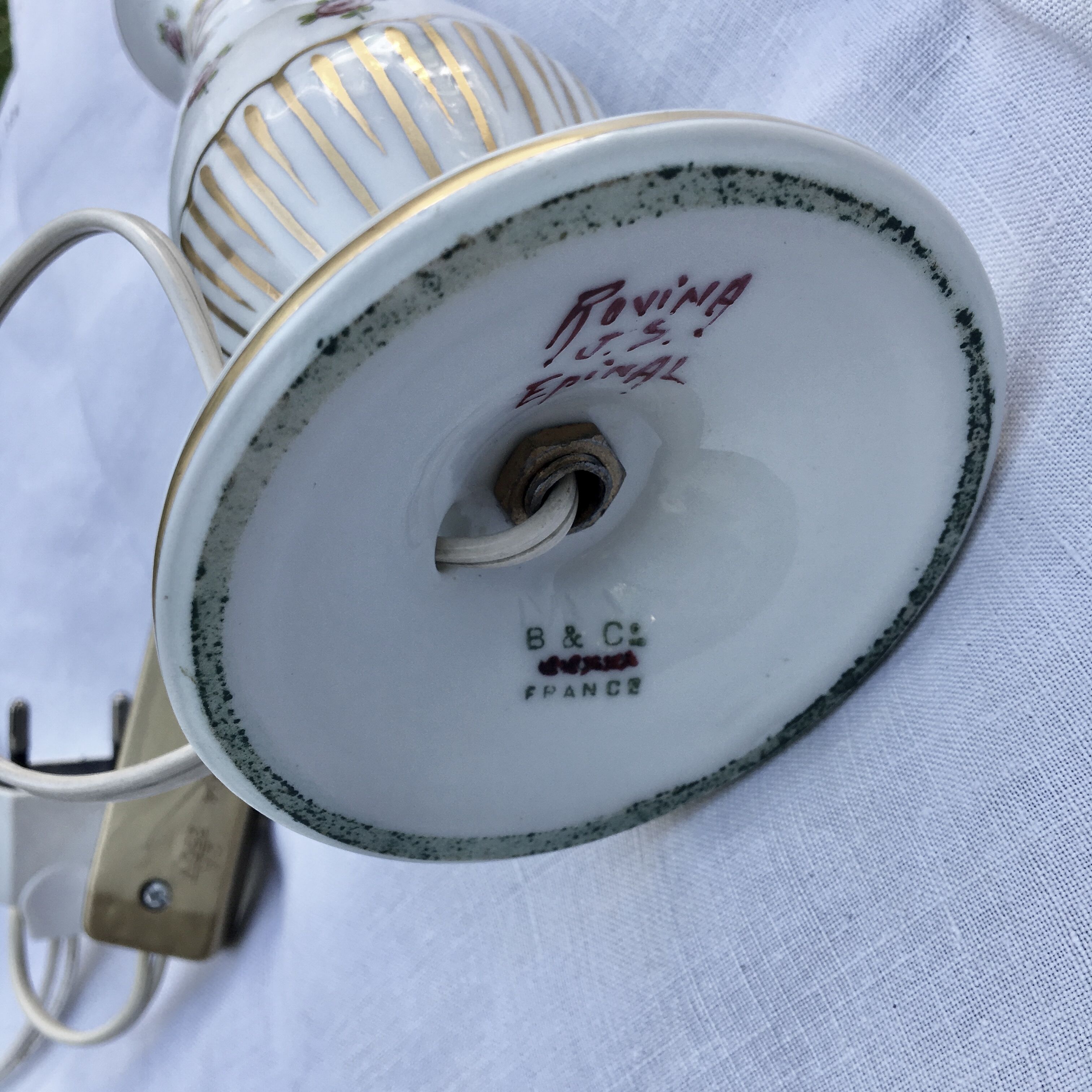 Lamp porcelain sets Rovina Epinal