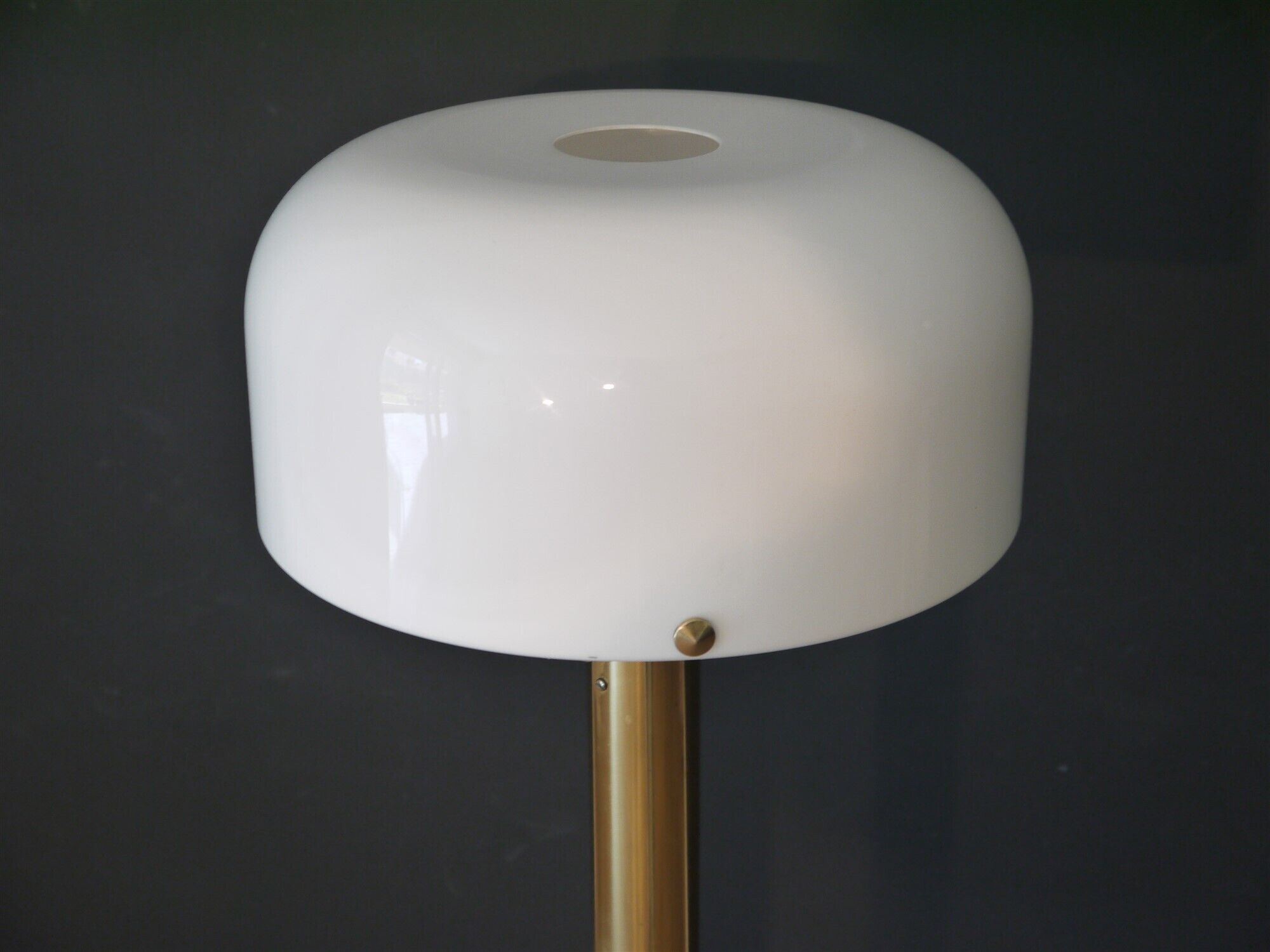 Scandinavian brass and plexiglas lamppost Atelje Lyktan 1970