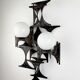 Large brutalist & sculptural wall light by Marc Weinstein, Germany, 1960s