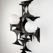 Large brutalist & sculptural wall light by Marc Weinstein, Germany, 1960s