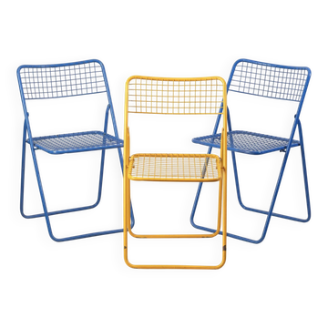 Set of 3 Ted Net chairs. - Niels Grammelgaard