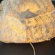 Large brutalist table lamp - alabaster - 1970s - vintage - made in Italy