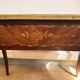Louis XV style desk inlaid with floral decoration – One drawer