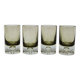 4 verres a whisky vintage en verre fumé design bulle d'air tapio wirkkala ?