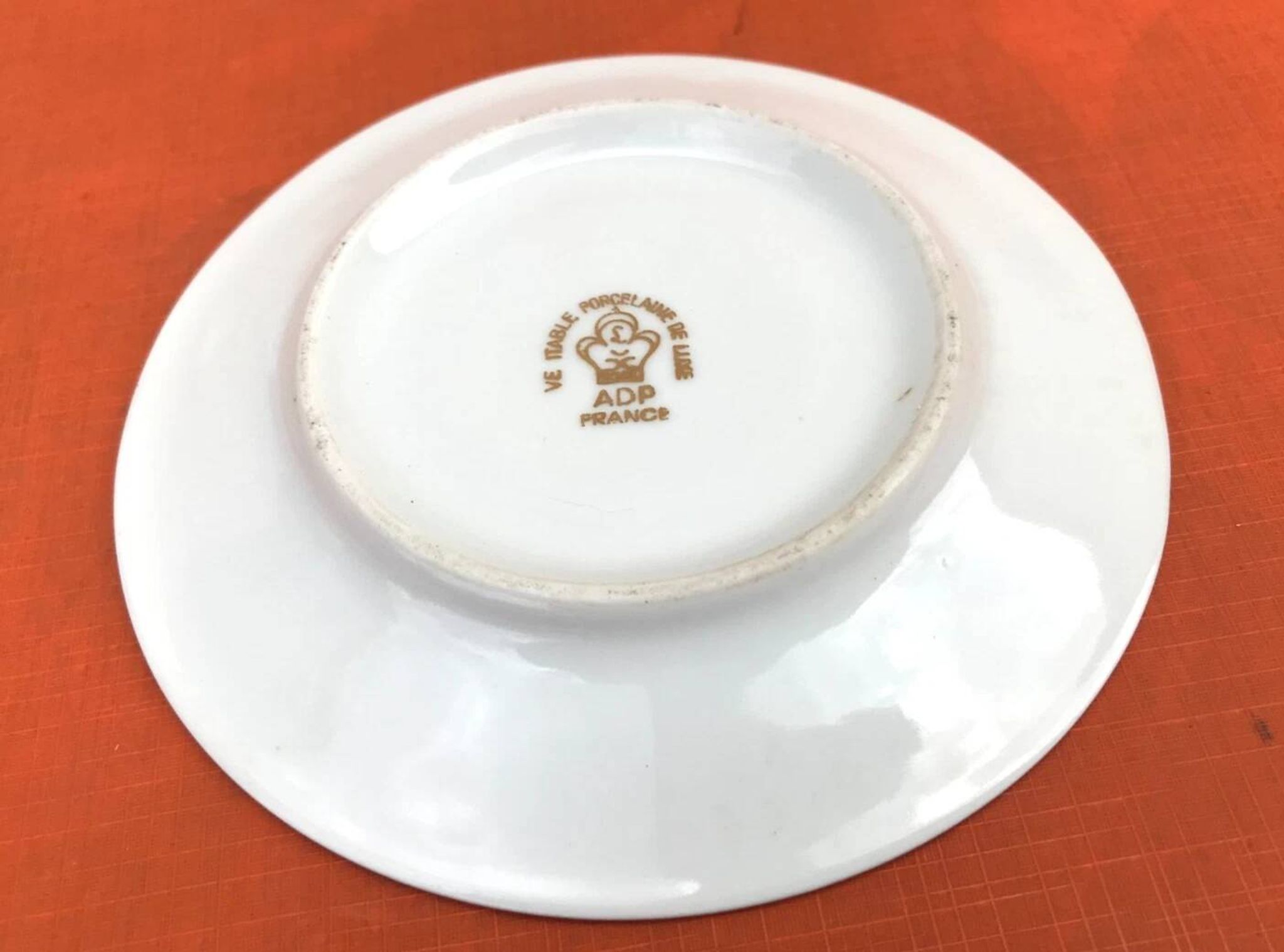 Royal ADP France Genuine Luxury Porcelain Coffee Cup / Saucer