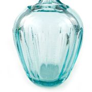 Beryl decanter, mid-century modern, turquoise glass, Moser, Czechoslovakia, 1960s