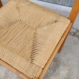 Pair of vintage Italian rope chairs - 1970s