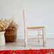 Antique wooden children's bistro chair - patinated white