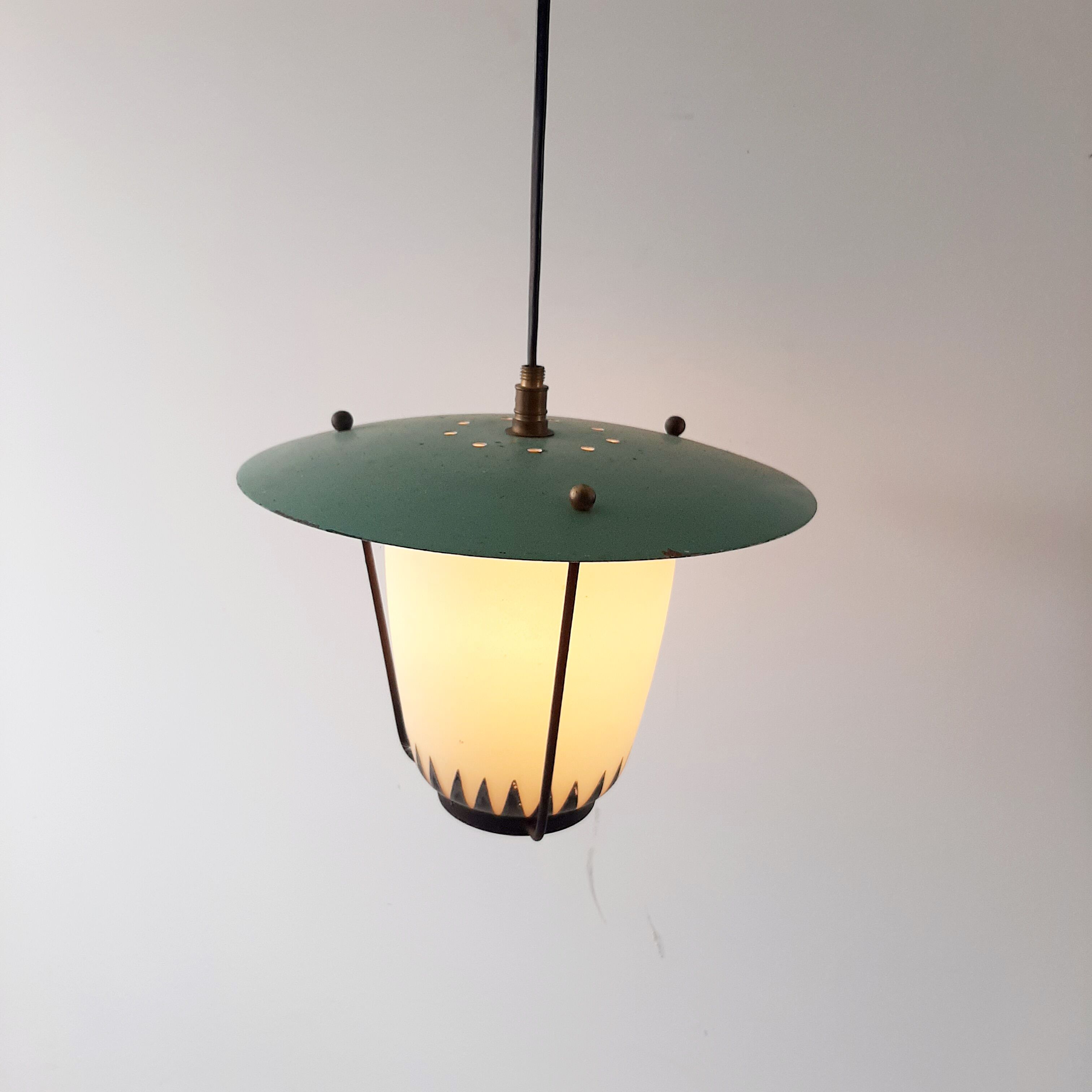 Vintage suspension lamp 50s