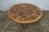 Brutalist ceramic and wood coffee table